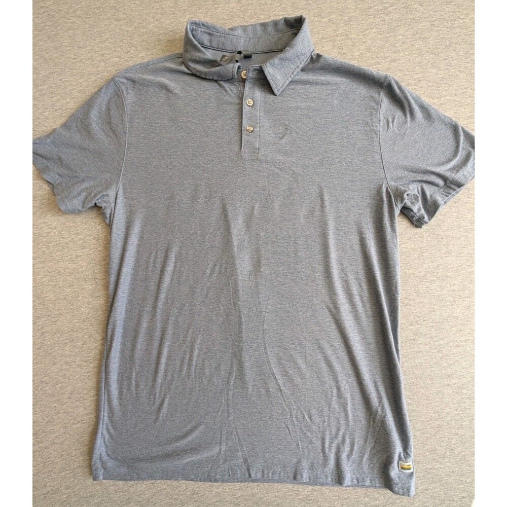 VUORI Strato Tech Men's Polo Shirt Sz L Short Sleeves Stretch Performance Soft